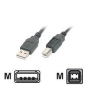 Assmann DIGITUS USB-Kabel USB M bis Typ B M 2.0 2 m Schwarz (AK-300102-018-S)