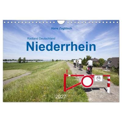Radland Deutschland - Niederrhein (Wandkalender 2027 DIN A4 quer), CALVENDO Monatskalender