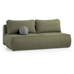 SCHLAFSOFA Darling 2-Sitzer, mit Bettkasten, Dunkelgrün