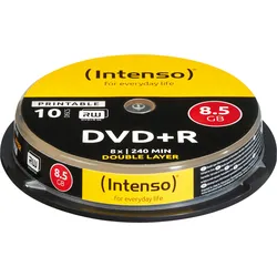 DVD+R8,5 INT10P - Intenso DVD+R 8,5GB, 10-er, DoubleLayer, Print