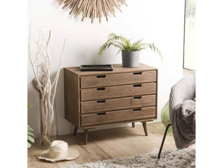 ANDY - Commode scandi bois 4 tiroirs ANDY