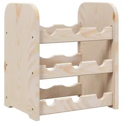 vidaXL Weinregal 33x25x37 cm Massivholz Kiefer