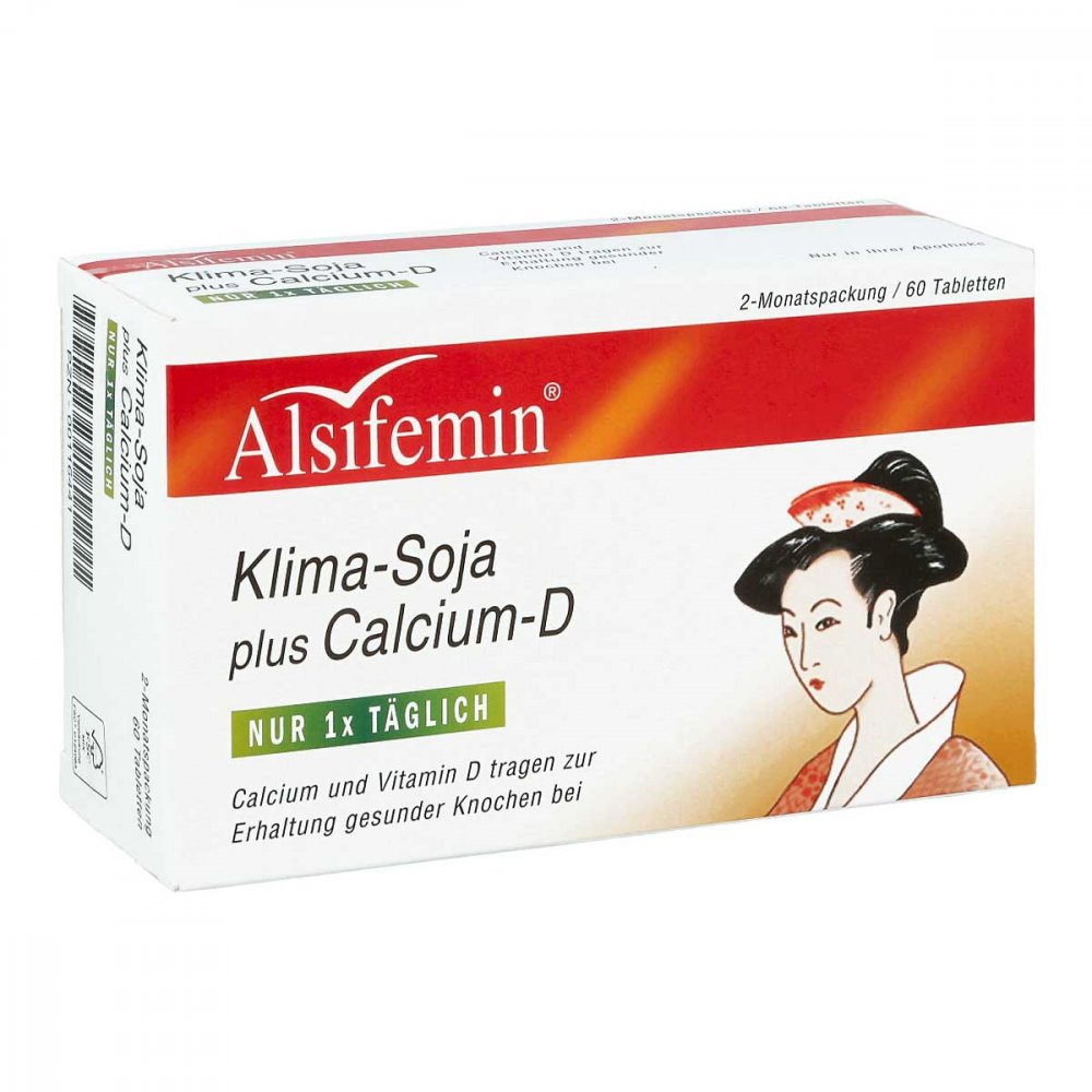 Alsitan GmbH Alsifemin Klima Soja + Calcium Vitamin D Tabletten 00116441