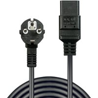 Kaltgerätekabel Schutzkontakt > IEC C19, 2 Meter schwarz