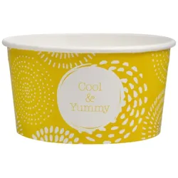 MONOUSO - Pappbecher für Eis "Cool&Yummy" 5oz/140ml (1.000 Stück)
