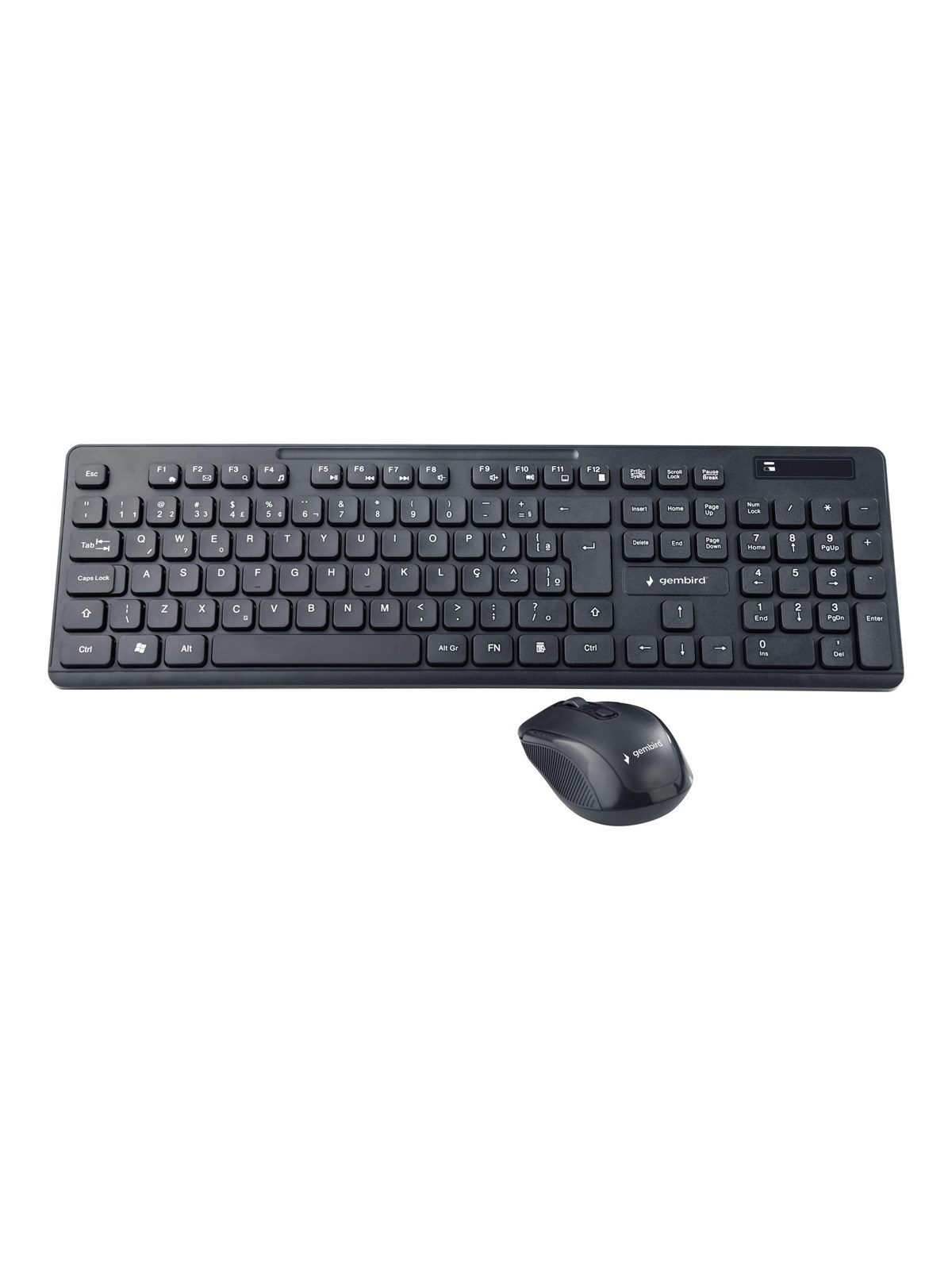 Gembird KBS-WCH-03-DE - keyboard and mouse set - German - Tastatur & Maus Set - Deutsch - Schwarz