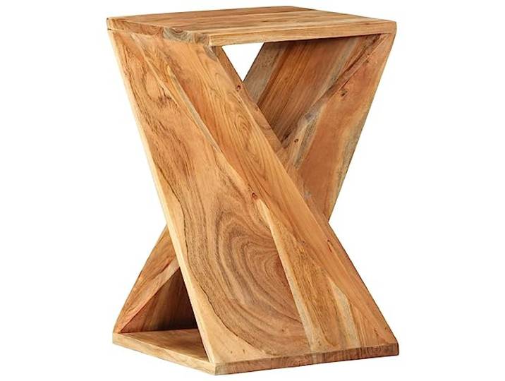 vidaXL Beistelltisch Hocker Nachttisch Wohnzimmertisch Telefonständer Sofatisch Kaffeetisch Telefontisch Teetisch 35x35x55 cm Massivholz Akazie