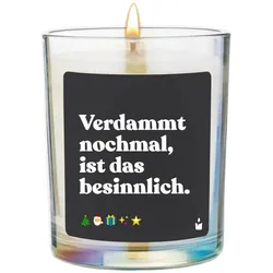 Chatty Candles, Duftkerzen, Duftkerze Woody Verdammt nochmal, ist das besinnlich.