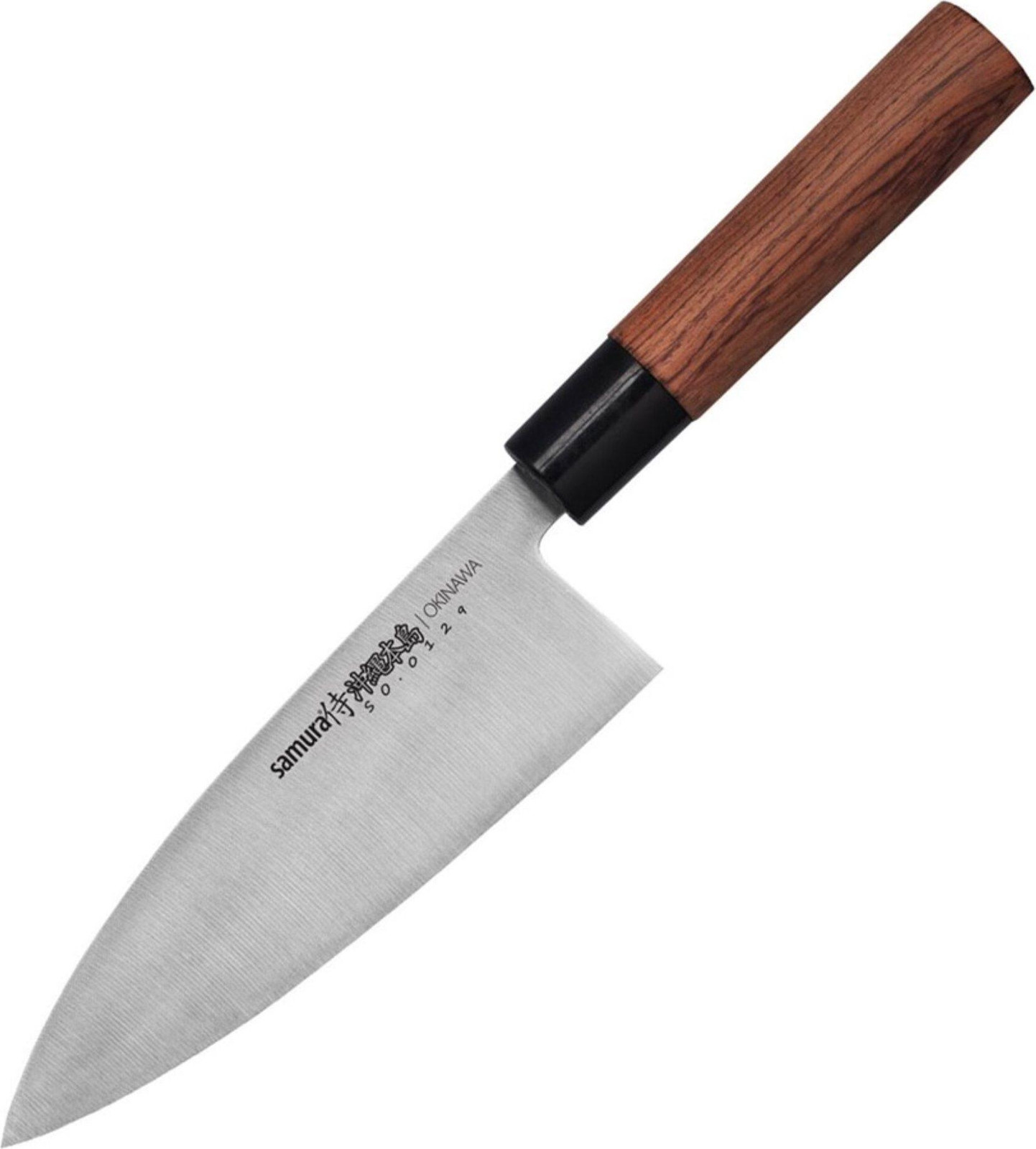 Samura OKINAWA 6.7 inch Deba mes - Japans keukenmes met enkelvoudige snede en superieur stalen lemmet