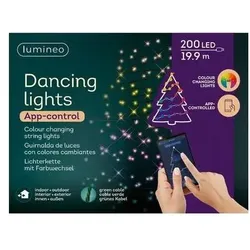 Kaemingk, Lichterkette, Bunte Bluetooth-LED-Lichterkette zum Tanzen, 1995 cm, 200 L (19.95 m)