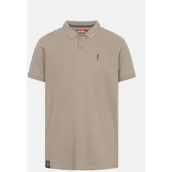 Derbe Polo Shirt Basic Kippes Herren Beige GOTS Organic
