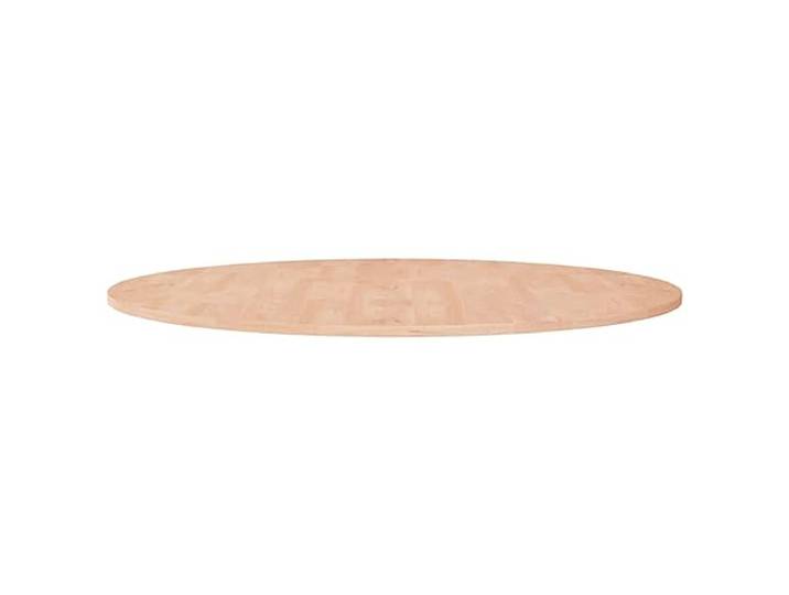 POUFGDR Tischplatte, rund, Eiche, massiv, 90 cm Unbehandelt, Dicke 1,5 cm, rustikal, für Restaurant, Café, Couchtisch oder Bar