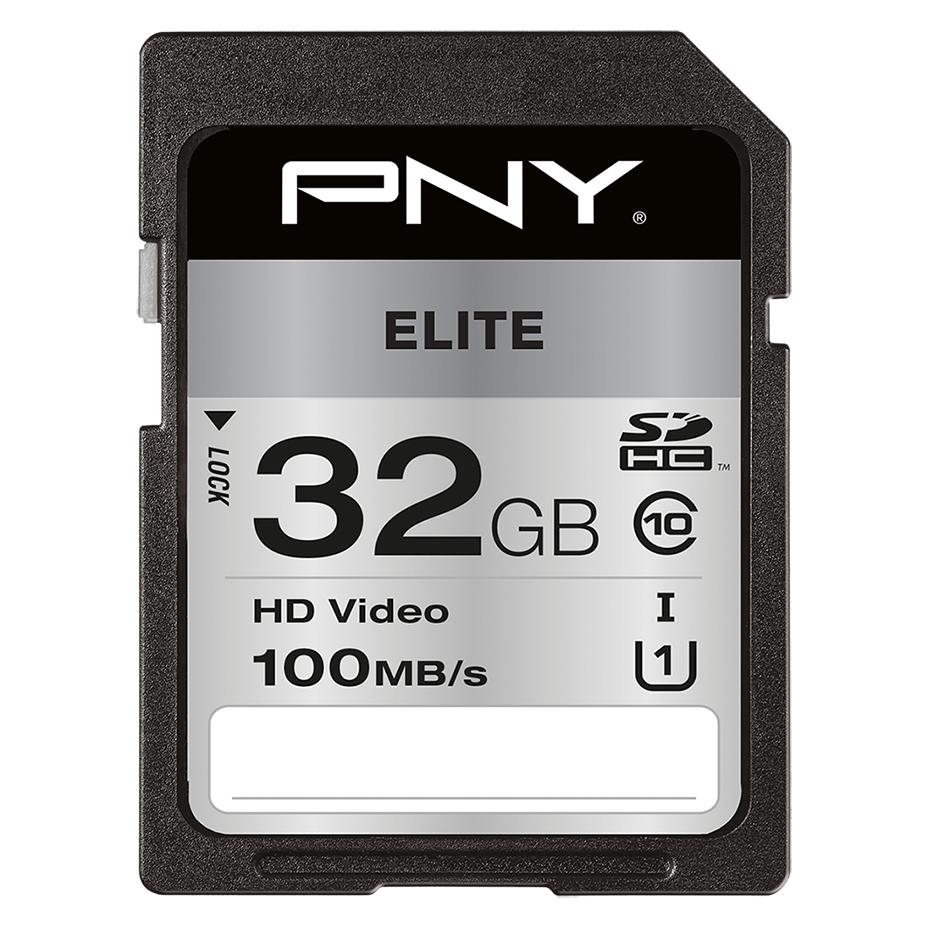 PNY Elite (32 GB, SDHC, U1, UHS-I) (P-SD32GU1100EL-GE)