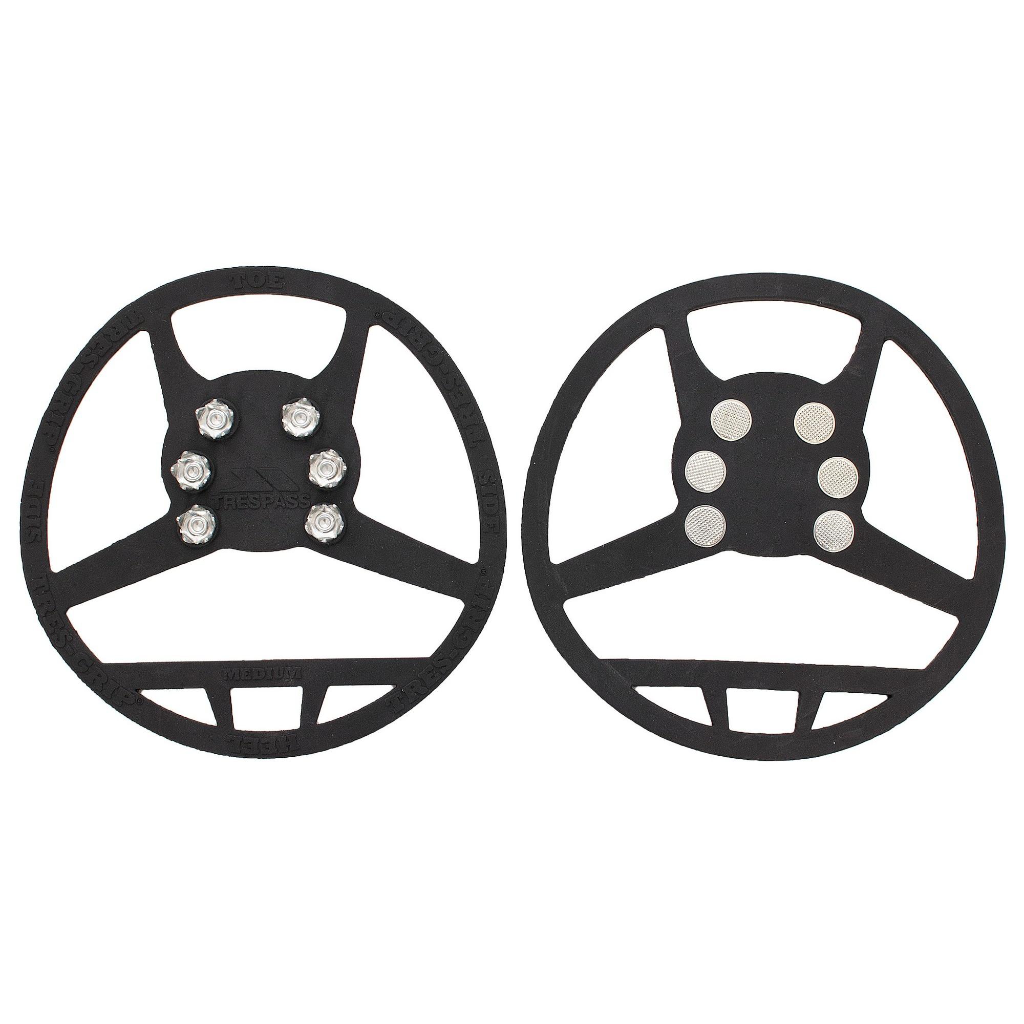 Trespass Gripz Non Slip Traction Aid Ice Grippers (Zwart)