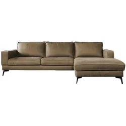ECKSOFA BLOOM Beige Leder