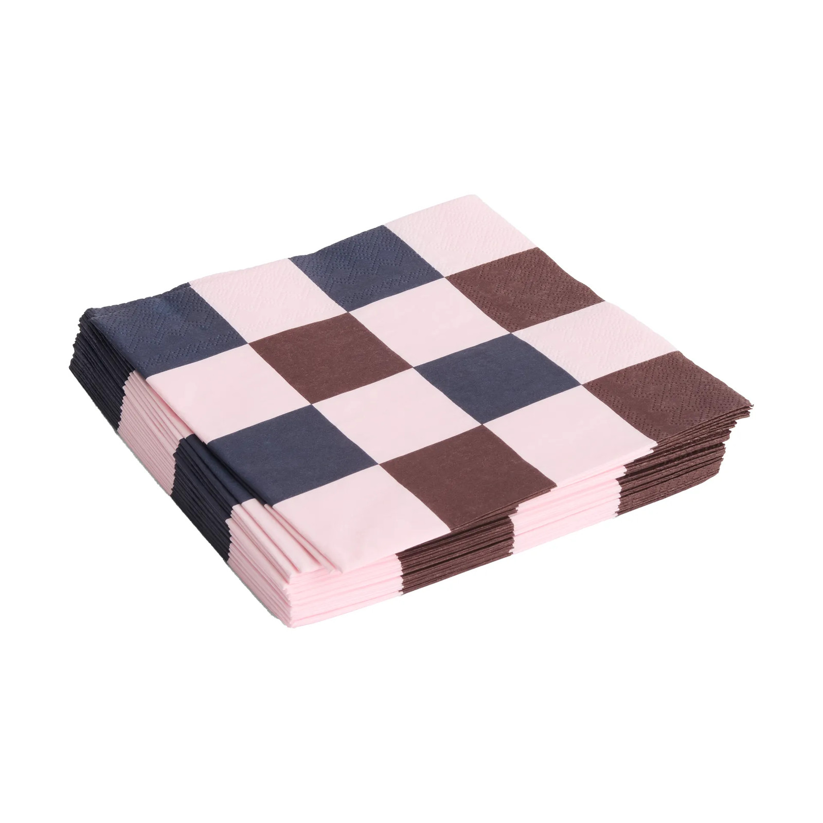 HAY Pattern Lunch Check servetten 20-pack Light pink-bordeaux-black 33x33 cm