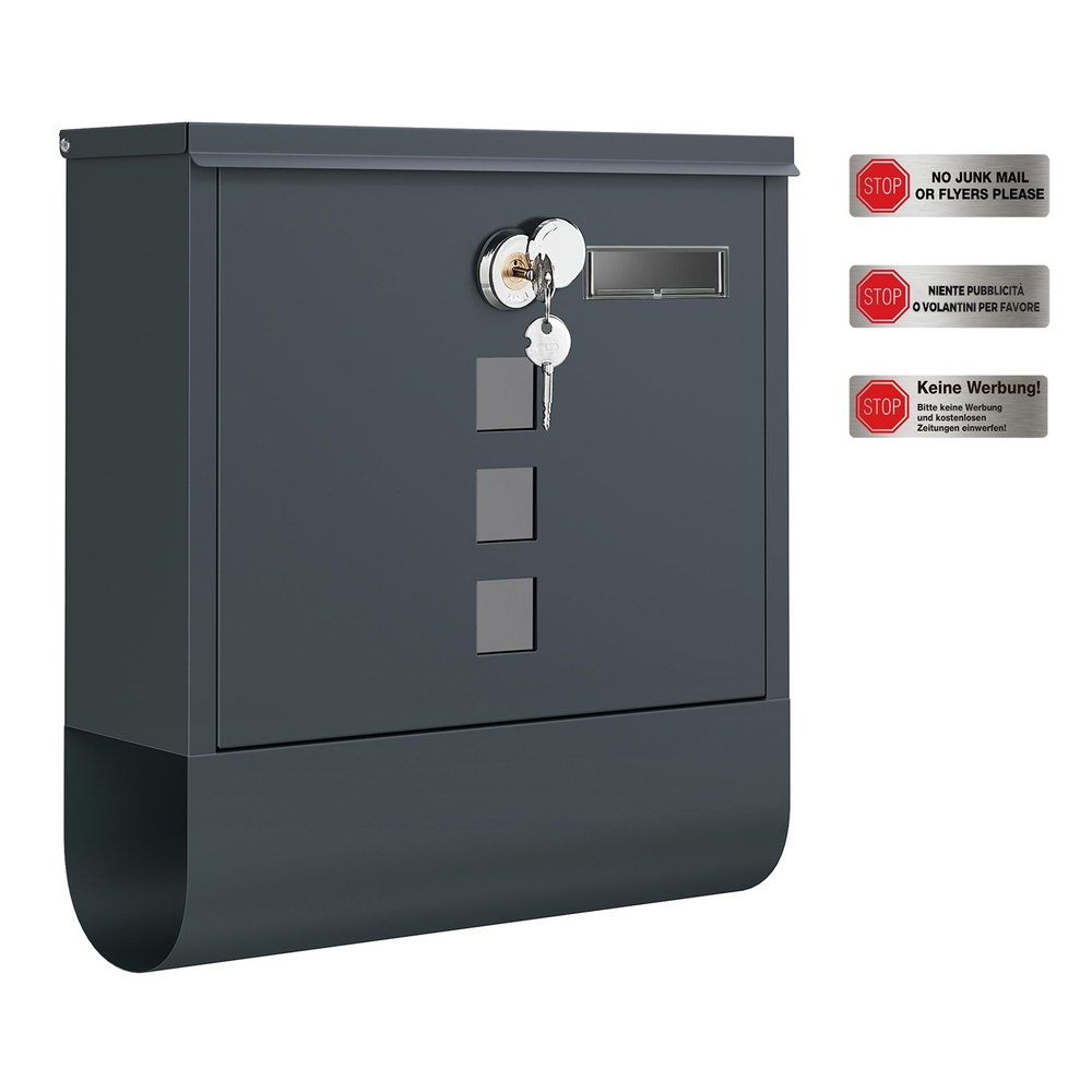 SONGMICS Briefkasten Wandmontage B34GMB20AG