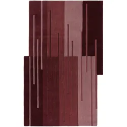 WOLLTEPPICH HALLEIN, abstrakt, Rot, 120 x 180 cm