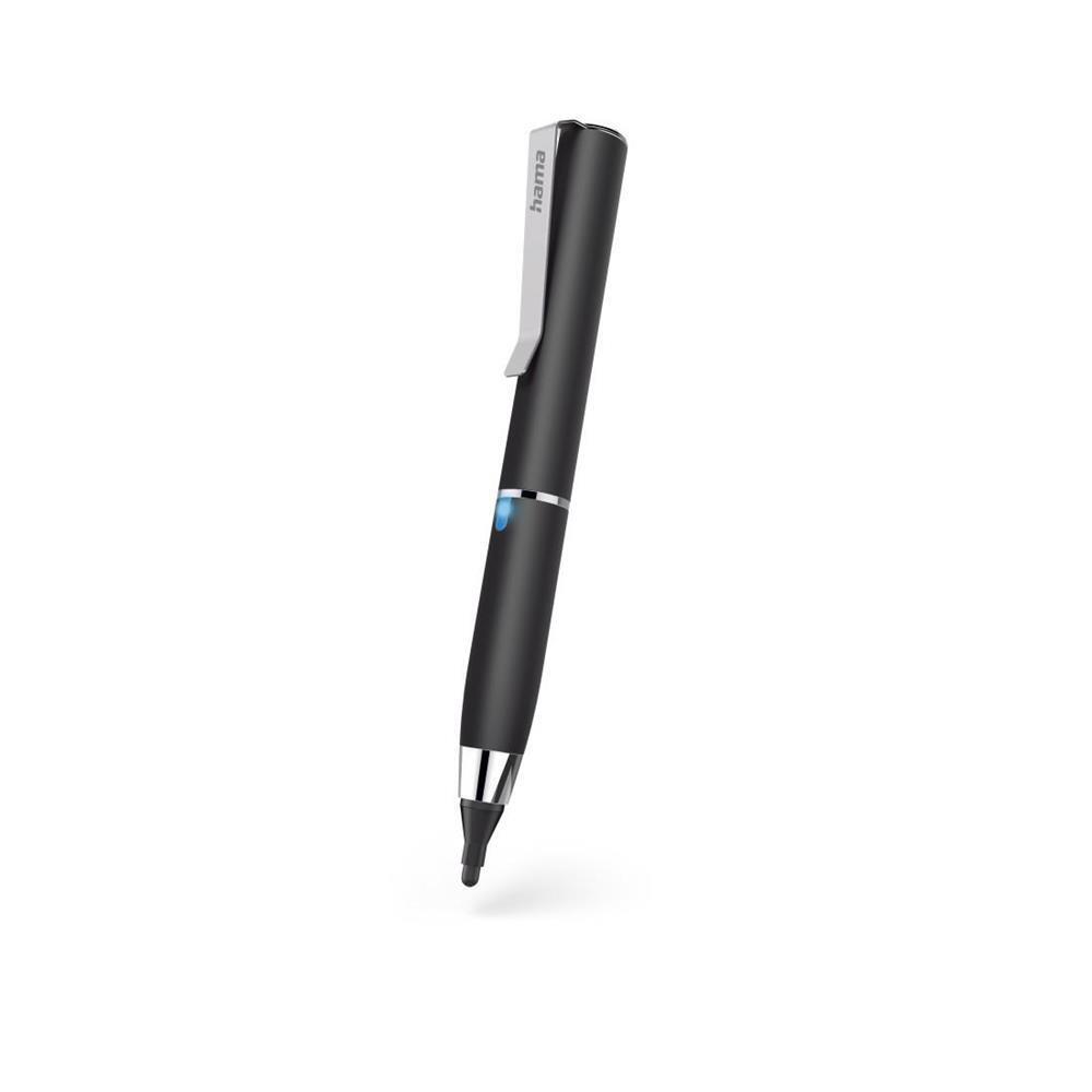 Hama Active Fineline Capacitieve Tabletpen, Zwart, Aluminium