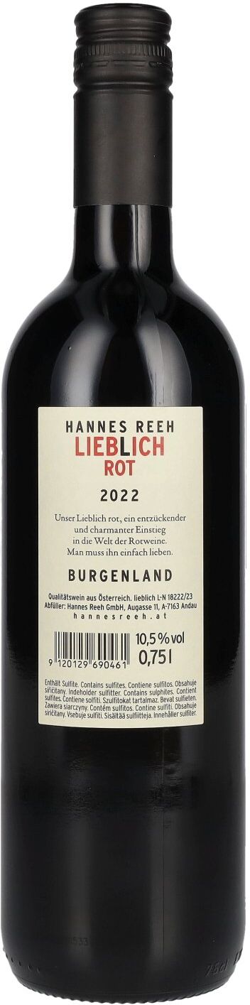 Hannes Reeh Lieblich Rot 2022 10,5% Vol. 0,75l