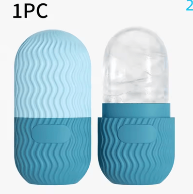 Inspire Picks Silicone Face Ice Roller Reusable Cold Therapy Beauty Tool For Refreshing Skincare blue 2