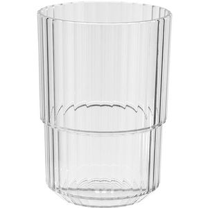 APS Trinkbecher Linea, transparent, Kunststoff, Mehrweg, bruchsicher, 0,4 l