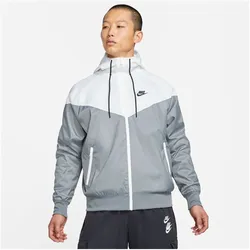 NIKE Sportswear Windrunner Kapuzenjacke Herren smoke grey/white/smoke grey/bl XS