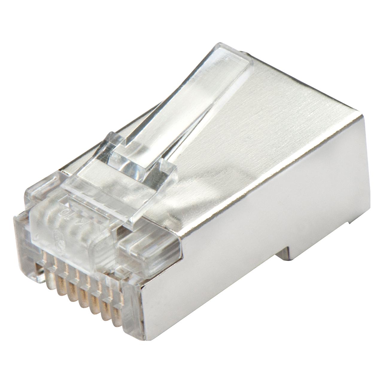 Lindy RJ-45 Connector STP 10x for patch cord crimp type (S/UTP, STP, CAT5e) (62406)