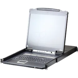 ATEN CL5708IM - 19 Zoll KVM Konsole, 17" TFT mit Tastatur DE