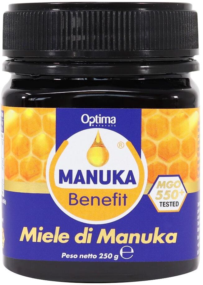 OPTIMA NATURALS Srl Manuka Benefit - Miele Manuka 250g Biologico per Rinforzare le Difese Immunitarie