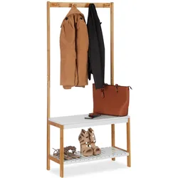 Relaxdays, Garderobe + Kleiderstange, Garderobenständer