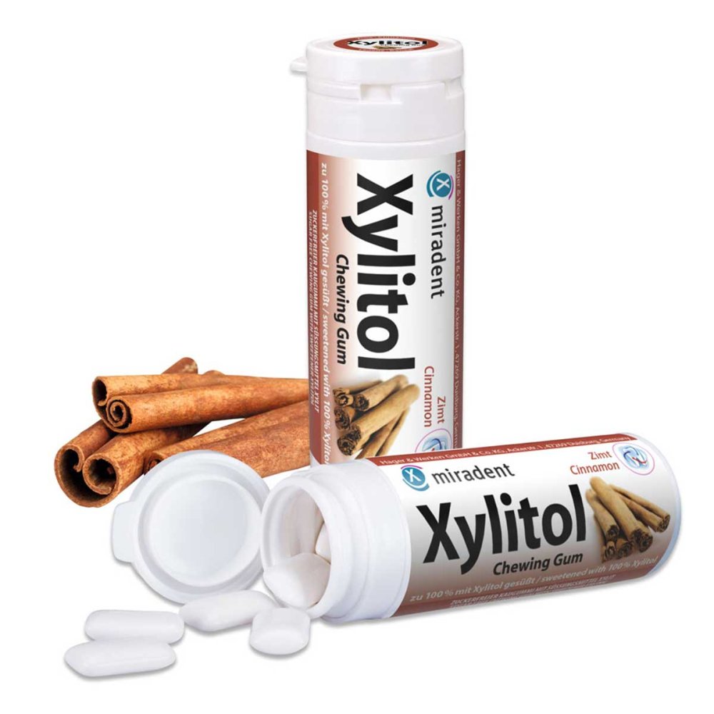 Hager Pharma GmbH Miradent Zahnpflegekaugummi Xylitol Zimt 04302784