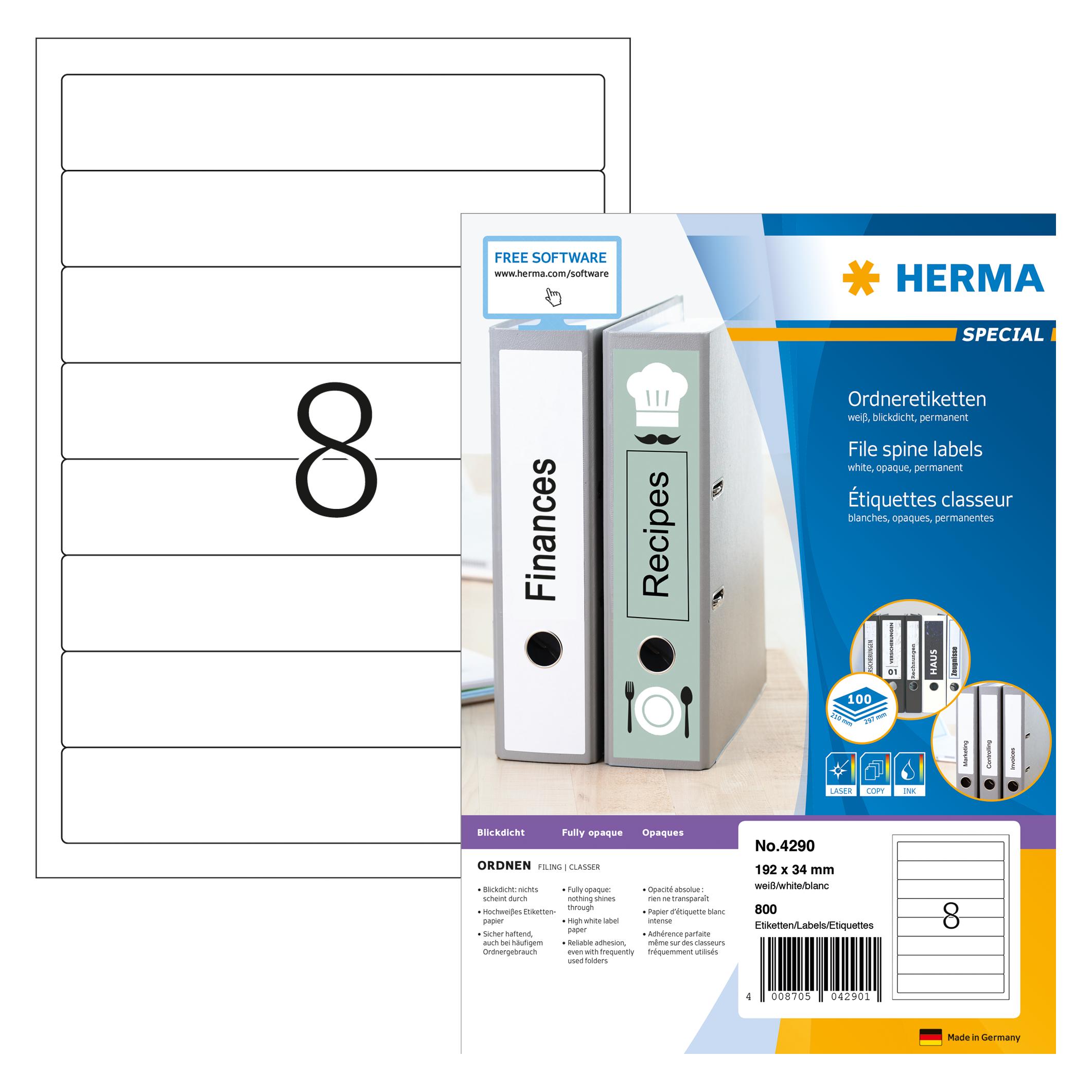Herma Ordneretiketten A4 (4290)