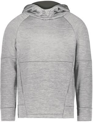Holloway 223680 Youth All-Pro Performance Fleece Hoodie in Grey Heather/Iron size Medium   Polyester