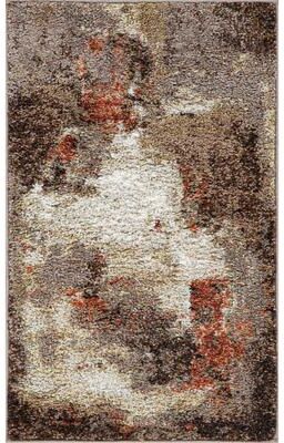 MDA Rugs Olympia Collection Brown/Beige Abstract Design Area Rug