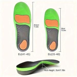 Uplifted Finds Arch Support Insoles For Sports And Flat Feet Shock Absorbing Orthopedic Foot Pads us w(1013) Us m(812) 2 Pairs