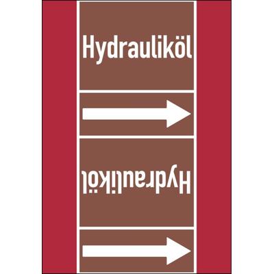 Rohrleitungskennzeichen Hydrauliköl - 33000x105 mm Folie selbstklebend