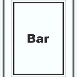 HB-Druck Bar Aufkleber mit Text Pub Kneipe hochkant A0 (841x1189mm)