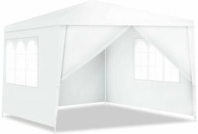 Costway 10 x 10 Feet Outdoor Side Walls Canopy Tent with 4 Removable Sidewalls