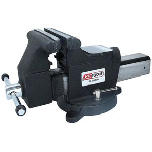 KS-Tools Schraubstock 914.0006, drehbar, 150mm Backenbreite, Spannweite 160mm