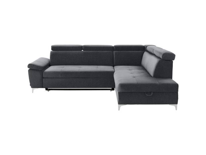 Ecksofa, Grau, 271x206 cm, Textil, 5-Sitzer & Liegefunktion, Modern, CARRYHOME