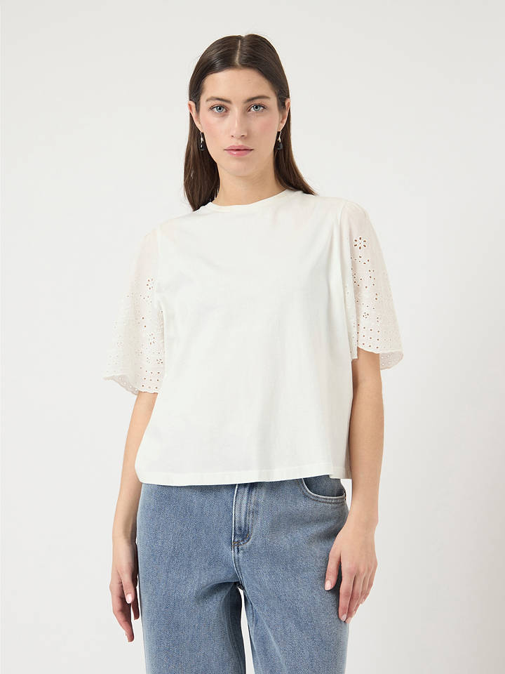 YAS Shirt in Weiß - S
