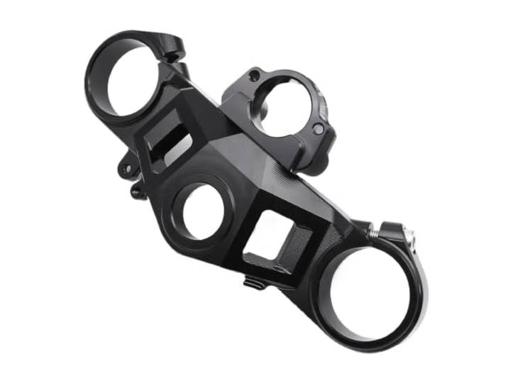 Obere Gabelbrücke， Für CBR1000RR Für Fireblade SP SP2 2017-2019 Motorrad Vordere Gabelbrücke Obere Brücke Klemme Gabel Zubehör Gabelführung Gabelbrücke，(Black)