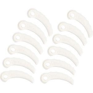 Makita Schlagmesser 199870-3, Ersatzmesser Kunststoff, für Messerkopf 199868-0 & UR012G, UR013G, 12 Stück