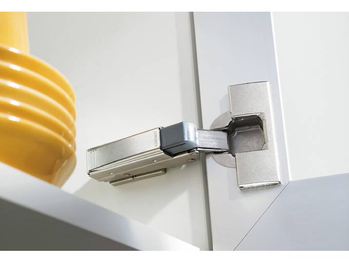 Türdämpfer OPTIFIT, silber (silberfarben), B:8,1cm H:1,8cm T:1,8cm, Metall, Türdämpfer, Türdämpfer, für bestimmte Serien zum Nachrüsten geeignet