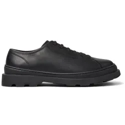 Camper für Herren. K101066-001 Brutus Lederschuhe schwarz (41), Wohnung, Schnürsenkel, Lässig