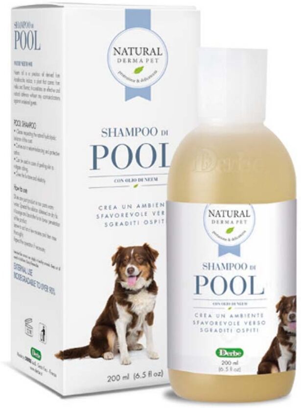 Derbe Natural Derma Pet by Shampoo di Pool con Olio di Neem per Cani