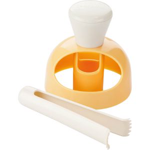 Tescoma Ausstechformen DELICIA, Donut Maker, aus Kunststoff, Ø 8 cm, mit Zange zum Glasieren