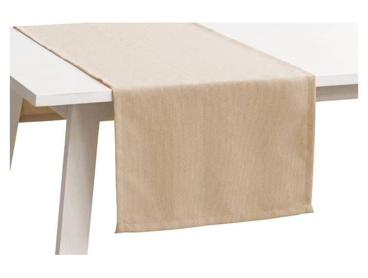 Tischläufer PICHLER Panama , beige (sand), Tischdecken, Tischläufer