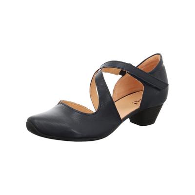 Pumps THINK "Think Pumps Nappaleder", Damen, Gr. 38,5, navy, Nappaleder, Schuhe Pumps